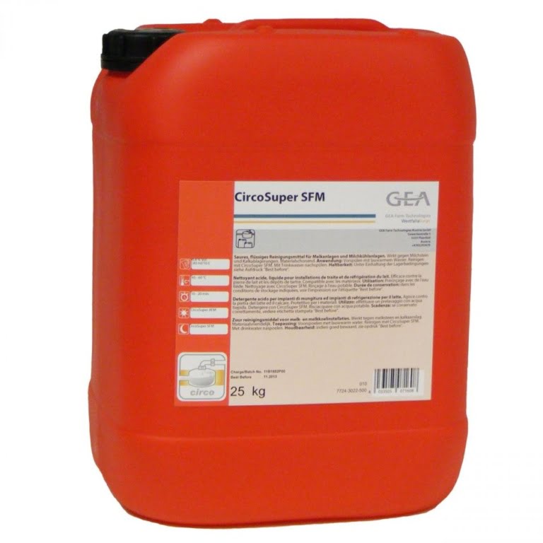 CircoSuper SFM, 25 kg CircoSuper SFM, 25 kg, detergent lichid acid curăţarea instalaţiilor
